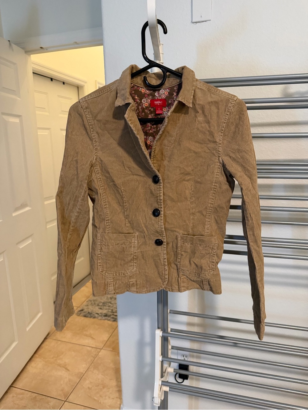 Missimo Women’s Tan Corduroy Button-Front Jacket - Picture 1 of 3